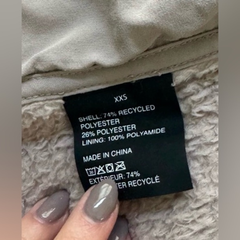 Vuori Cozy Sherpa Jacket, Light Pink (Umber), XXS, Good Condition! - Picture 8 of 8